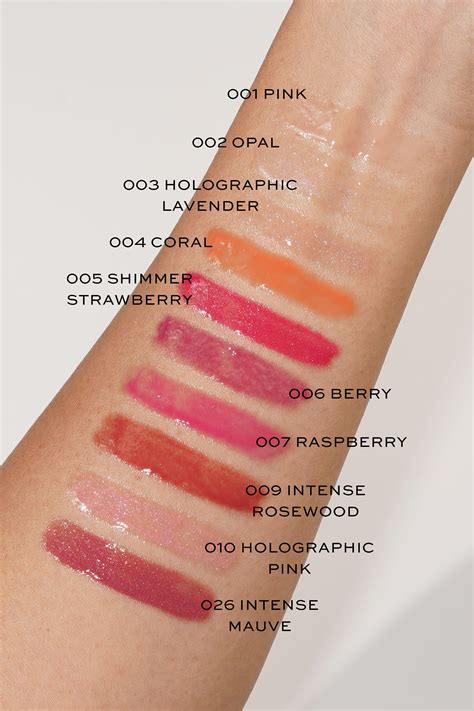 dior lip glow 新色|Dior lip gloss color chart.